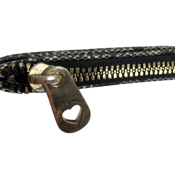 JUICY COUTURE Love Actually Card Case Zip Wallet Keychain w/ Heart - Picture 5 of 9